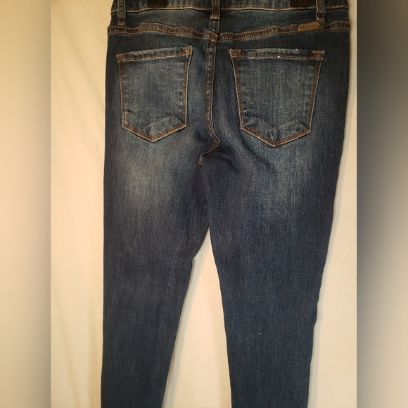 Kancan Distressed Jeans Medium Washed Sz 7/27 - Picture 7 of 11
